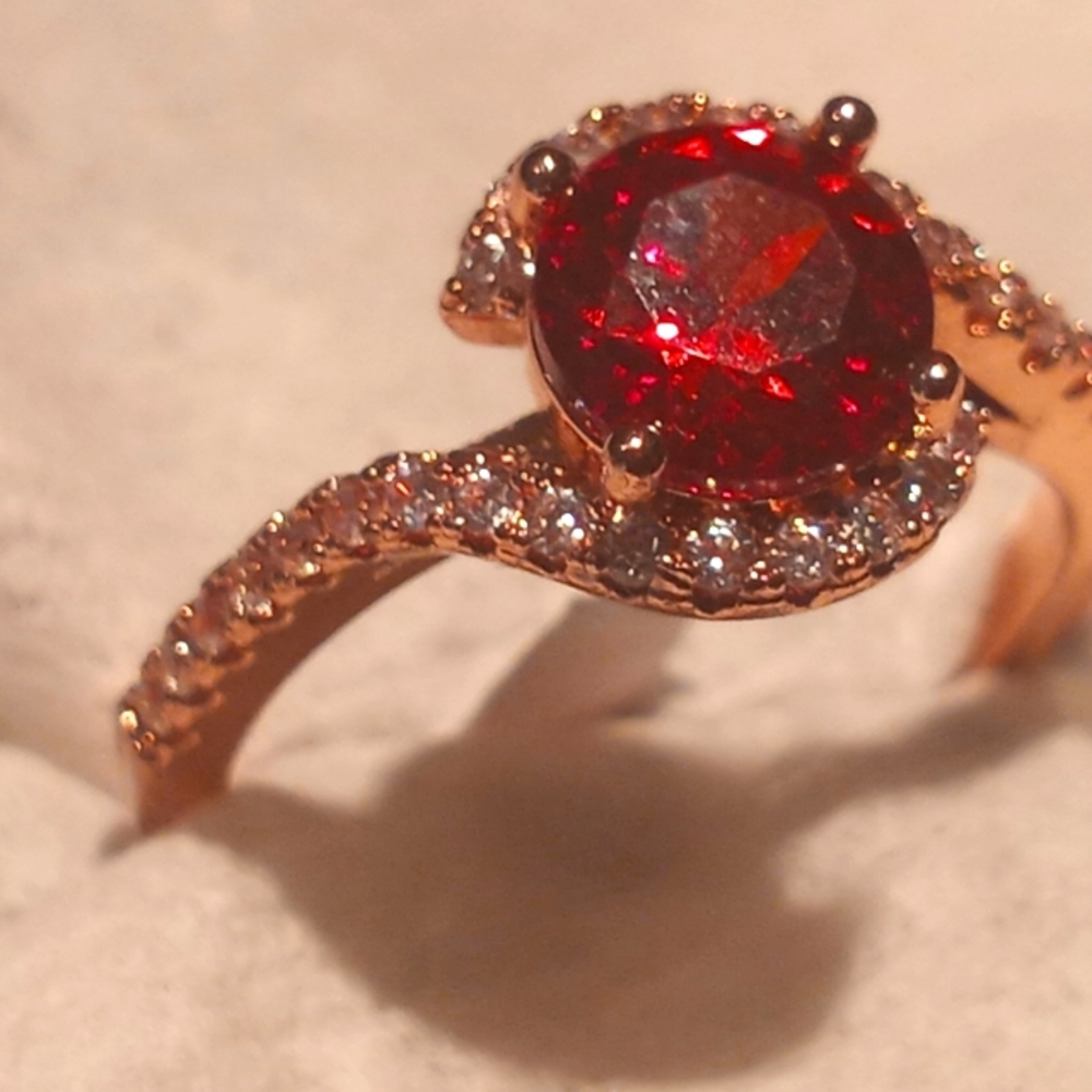 Individual Ruby Centered Ring. - image 8